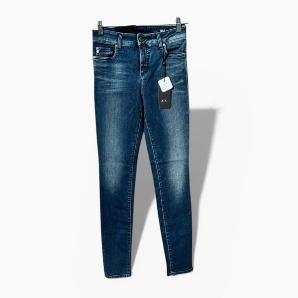🌻NEW w/tags A|X Armani Exchange J01 Super Skinny Mid Rise Jeans Size 25